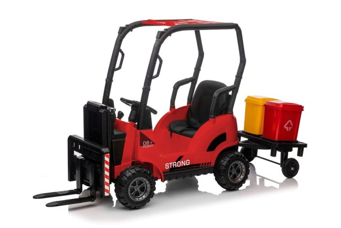 Dětský elektrický vysokozdvižný vozík Eljet červená, Li-Ion