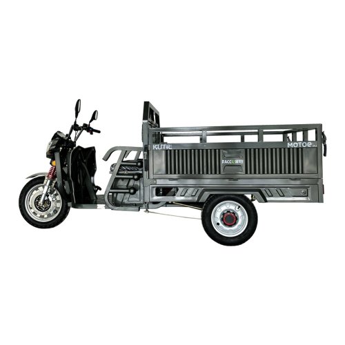 Nákladní tříkolový vozík RACCEWAY® KUTIL, šedý