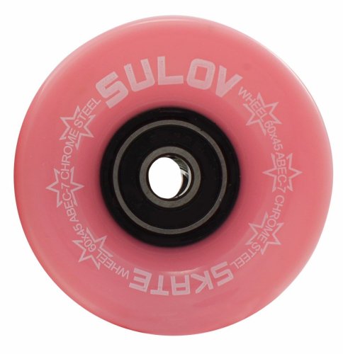 Kolečka Penny board PASTEL PINK 60 x 45mm 85A (sada 4ks s ložisky ABEC-7 chrome)