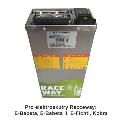 Baterie LI-48V 27Ah, k elektroskútru RACCEWAY®, 13S 6P
