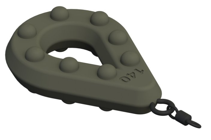 Rybářské olovo Suretti Tear s očkem a obratlíkem 90 g