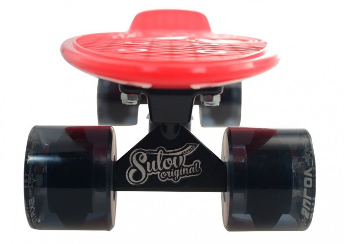 Penny board 22" SULOV® RETRO VENICE červeno-tr.černý