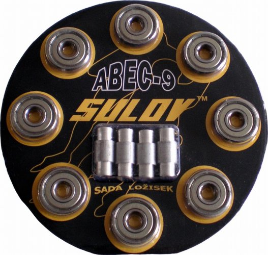 Sada ložisek SULOV® ABEC 9 - Chrom/8ks