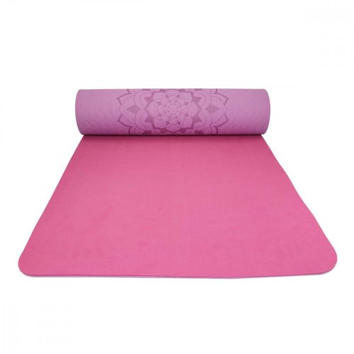 Podložka LIFEFIT® YOGA MAT RELAX DUO, 183x58x0,6cm, bordó