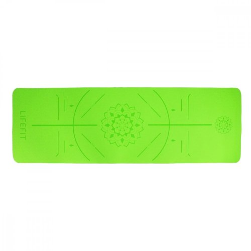 Podložka LIFEFIT® YOGA MAT RELAX DUO, 183x58x0,6cm, zelená