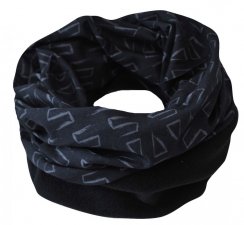 Sportovní šátek s flísem SULOV®, černo-bílý