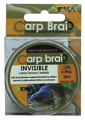 Pletená šňůra Sema Invisible 20 m 15 lbs / 6,8 kg