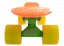 Penny board 22" SULOV® NEON SPEEDWAY oranžovo-žlutý