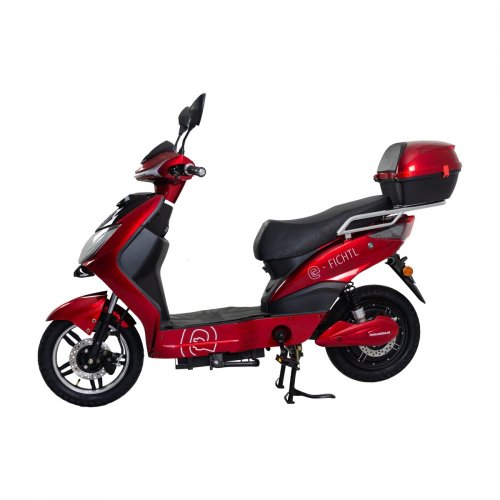Elektroskútr RACCEWAY® E-FICHTL®, červený-lesklý, bez baterie