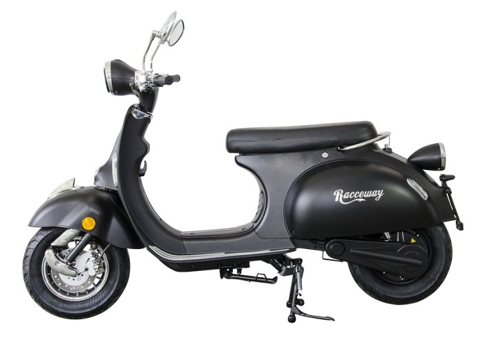 Elektroskútr  RACCEWAY® CENTURY E-RETRO, černý