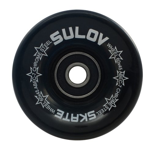 Kolečka Penny board BLACK TRANSPARENT 60 x 45mm 85A, sada 4ks, s ložisky