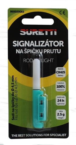 Signalizátor Suretti® s baterií na špičku prutu