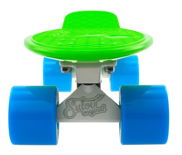 Penny board 22" SULOV® NEON SPEEDWAY zeleno-modrý