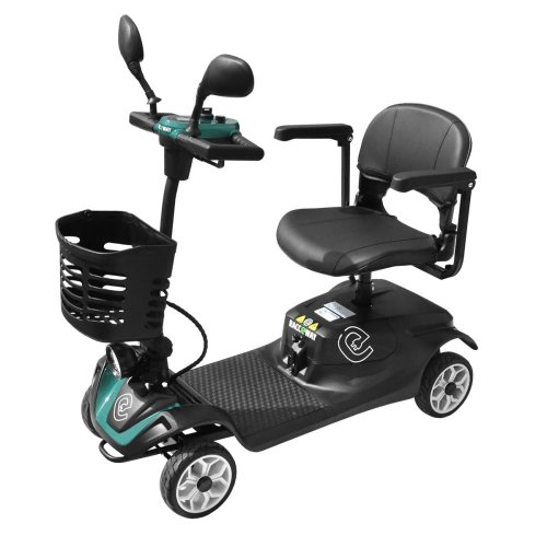 Elektrický čtyřkolový vozík RACCEWAY® SOLID, světle modrý