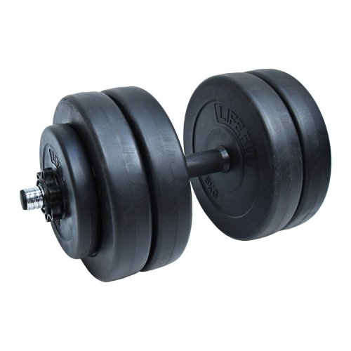 Činka nakládací LIFEFIT® jednoruční 23 kg, vinyl-cement, 30mm tyč/6x kotouč