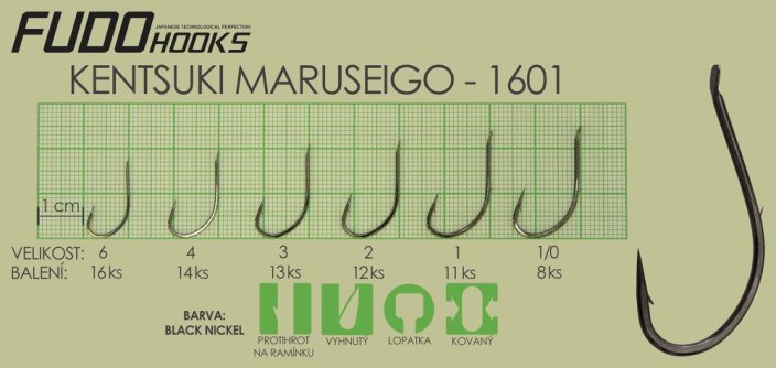 Rybářský háček Fudo Hooks Maruseigo vel. 1 / 0(bal.8ks)