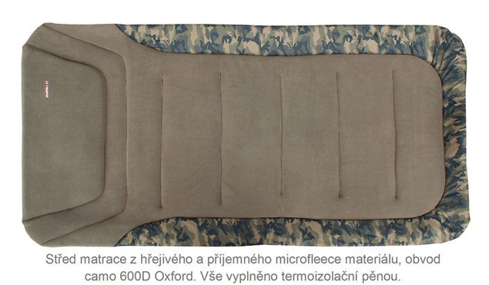 Rybářské lehátko, křeslo nebo spacák Suretti Lehátko Royal King Camo