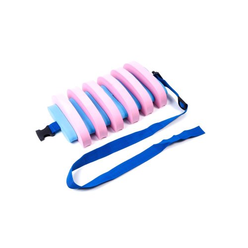 Plavecký pás EVA, 13 dílků, růžovo-modrý