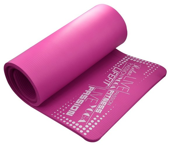 Podložka LIFEFIT® YOGA MAT EXKLUZIV PLUS, 180x58x1,5cm, bordó