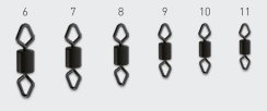 Rybářská bižuterie Suretti Obratlík Rolling Diamond vroubkovaný vel. 9