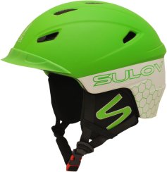 Lyžařská přilba SULOV® DIAVOL In-mold, zeleno-bílá mat