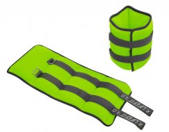 Neoprenová zátěž LIFEFIT® kotník/zápěstí S2 2x4,0kg, sv. zelená