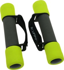 Činky molitanové s páskem LIFEFIT® PLUS 2 x 1,5 kg