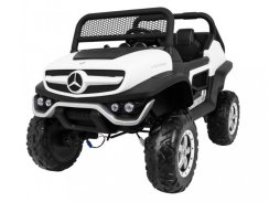 Dětské elektrické auto Mercedes Benz Unimog Truck - bílá
