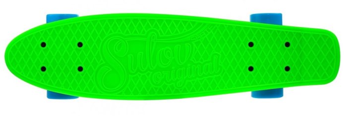Penny board 22" SULOV® NEON SPEEDWAY zeleno-modrý