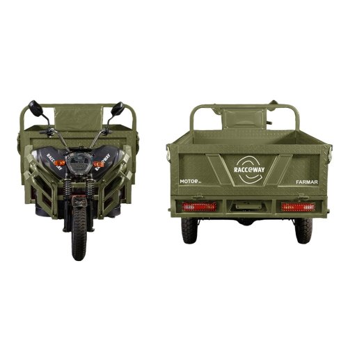 Nákladní tříkolový vozík RACCEWAY® FARMÁŘ, zelený