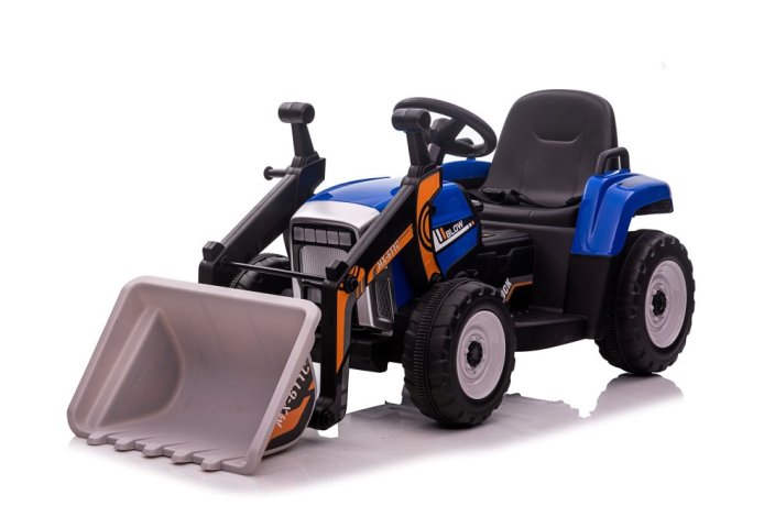 Dětský elektrický traktor Eljet s nakládací lžící modrá, Li-Ion