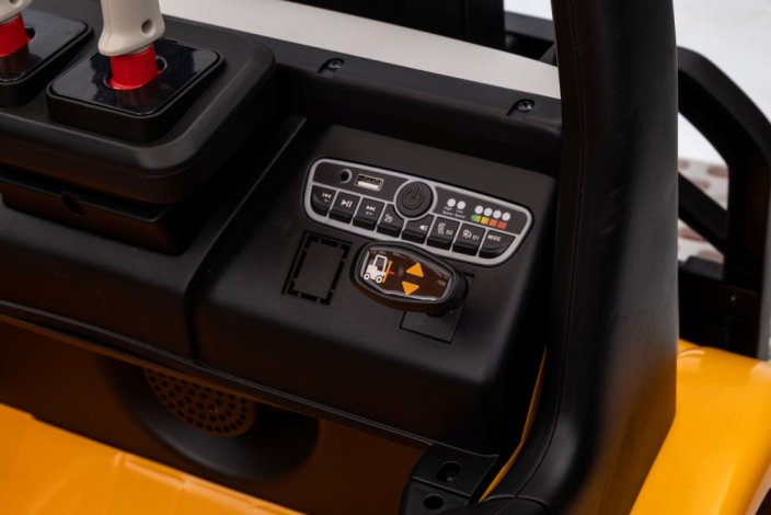 Dětský elektrický vysokozdvižný vozík PROFI Eljet žlutá, Li-Ion