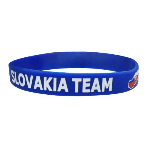 Silikonový náramek SPORTTEAM® Slovenská Republika 2, modrá