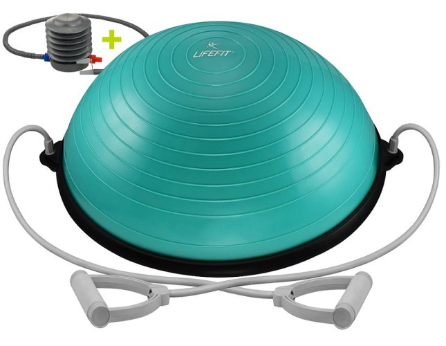 Balanční podložka LIFEFIT® BALANCE BALL 58cm, tyrkysová