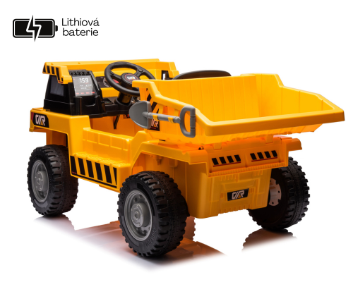 Dětské elektrické auto sklápěč Eljet žlutá, Li-Ion