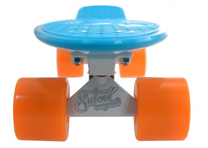 Penny board 22" SULOV® VIA DOLCE sv.modrý-mat.oranžový