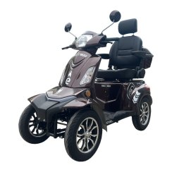 Elektrický čtyřkolový vozík RACCEWAY® STRADA LUX, coffee