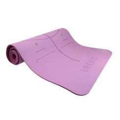 Podložka LIFEFIT® YOGA MAT RELAX DUO, 183x58x0,6cm, bordó