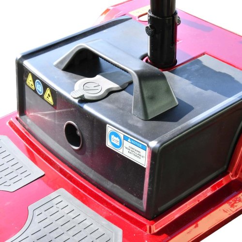 Elektrický čtyřkolový vozík RACCEWAY® SPLIT, vínový