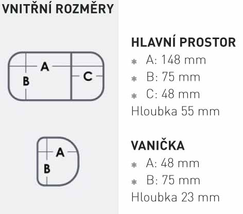 Rybářská krabička, box nebo kufr Meiho Bait Cooler 204