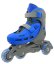 Kolečkové brusle TRISKATE BASIC, šedo-modré