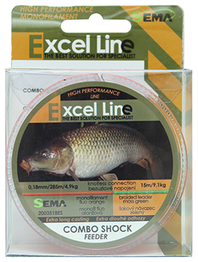 Rybářský vlasec Sema Combo Shock Feeder 300 m 0,18 mm