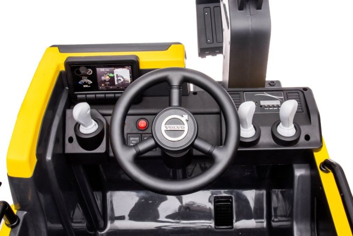 Dětský plně elektrický bagr Volvo PRO žlutá, Li-Ion