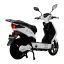 Elektroskútr RACCEWAY® E-FICHTL®, bílý-lesklý s baterií 12Ah