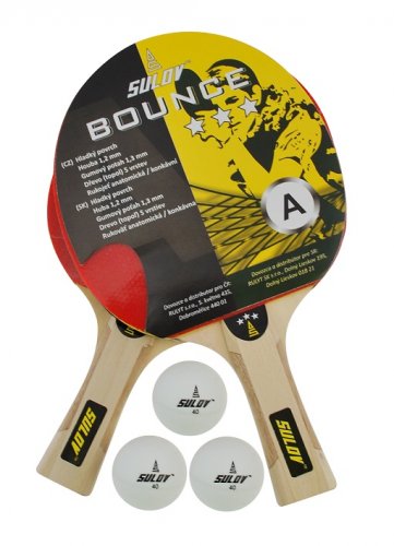 Set na pingpong SULOV® 3ST-01, 2 x raketa, 3 x míč