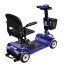 Elektrický čtyřkolový vozík RACCEWAY® SPLIT, modrý