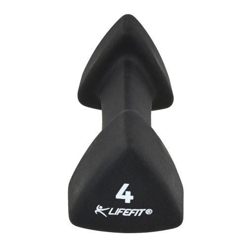 Neoprenová činka LIFEFIT® TRIANGLE 1 x 4,0 kg, černá