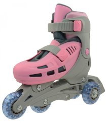 Kolečkové brusle TRISKATE BASIC, růžové
