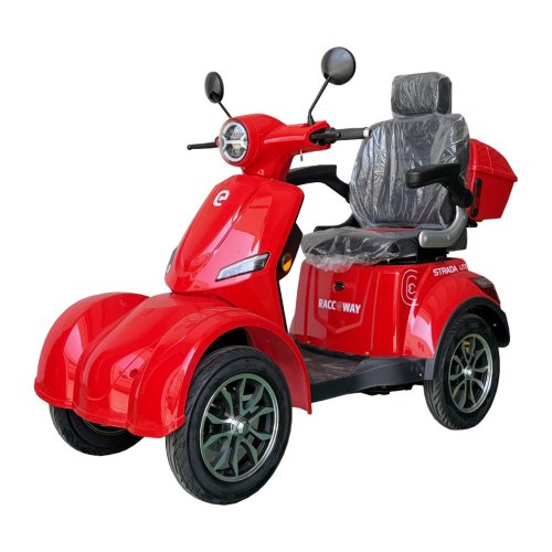 Elektrický čtyřkolový vozík RACCEWAY® STRADA LITE, vínový