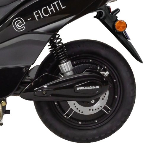 Elektroskútr RACCEWAY® E-FICHTL®, černý-lesklý s baterií 20Ah